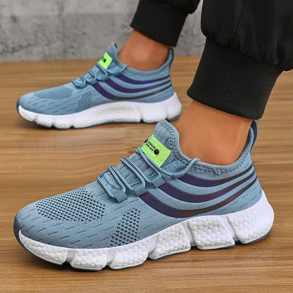 Tênis Esportivo Masculino Casual Leve Respirável Antiderrapante Calçados para Corrida e Caminhada ao Ar Livre Tênis Esportivo para Jogging