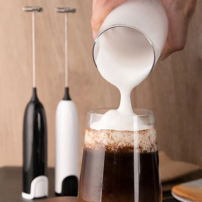Batedor de Leite Elétrico Portátil Automático para Ovos Batedor de Café Cappuccino Batedor de Creme Espumador Misturador de Cozinha Agitador