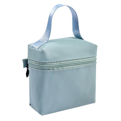 Top selling high-end portable waterproof handle makeup bag, lipstick storage bag, headphone pouch, mini menstrual towel bag