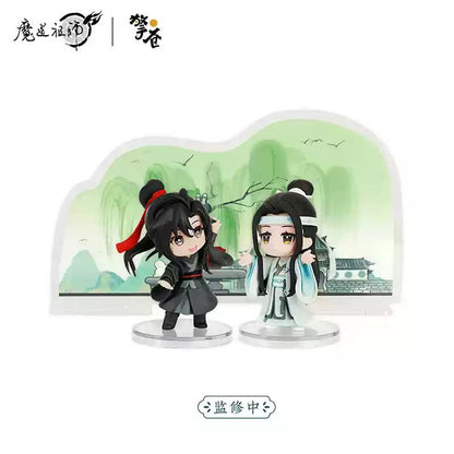Qingcang Mo Dao Zu Shi Welcome By Qingpan Series Q-Version Anime Figure Wei Wuxian&Lan Wangji Weiying Lanzhan Modelo de Coleção