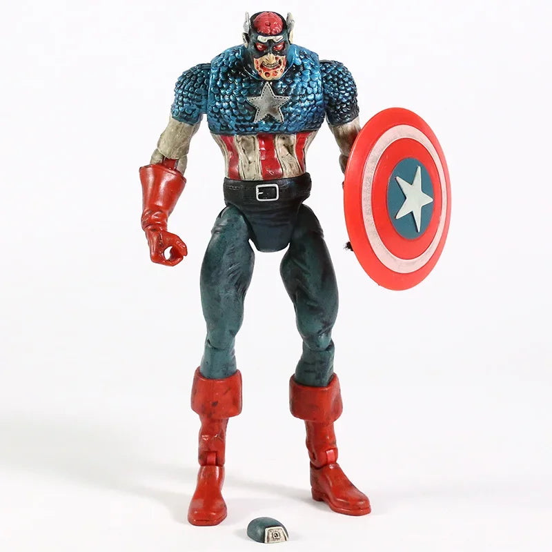 Marvel Legends Zumbi Capitão América Homem-Aranha Hulk Boneco de Ação Série Super Heróis E Se Houver Zumbis