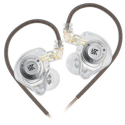 Fone de Ouvido Dinâmico KZ EDX PRO X HIFI com Graves para Música Fone de Ouvido Esportivo com Cancelamento de Ruído KZ EDXPROX ZSTX ZSN PRO ZAS EDA ZVX