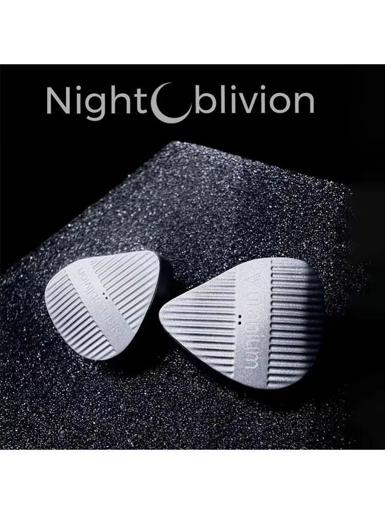 Night Oblivion Uranium 20 Balanced Armature Titanium Hi-Fi Audiophile-Grade Metal IEM In-ear Earphone with Switches