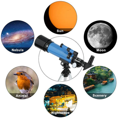 Telescópio astronômico F36050 com grande abertura, alta definição e alta ampliação para observação da lua e das estrelas