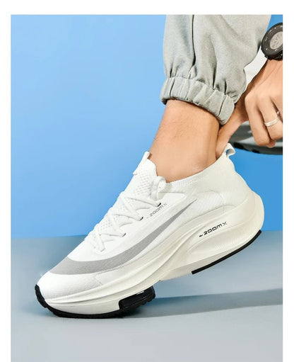 Men Running Shoes Jogging Sneakers Trainer Race Cushioning Outdoor Luxury shoes Mesh Off-road Shoes Breathable Couple Non-Slip