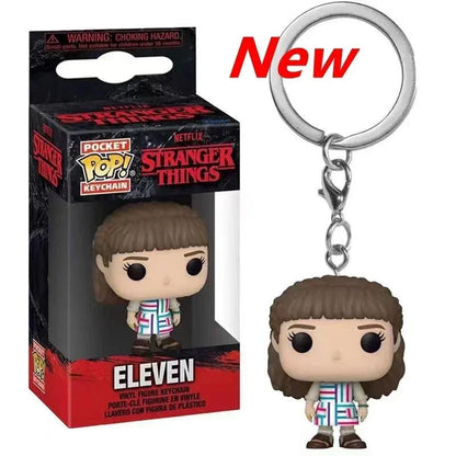 Chaveiro Funko de bolso ELEVEN demogorgon DUSTIN Barb steve Chaveiro Bonecos Colecionáveis ​​de Figuras de Ação Brinquedos para crianças Presentes
