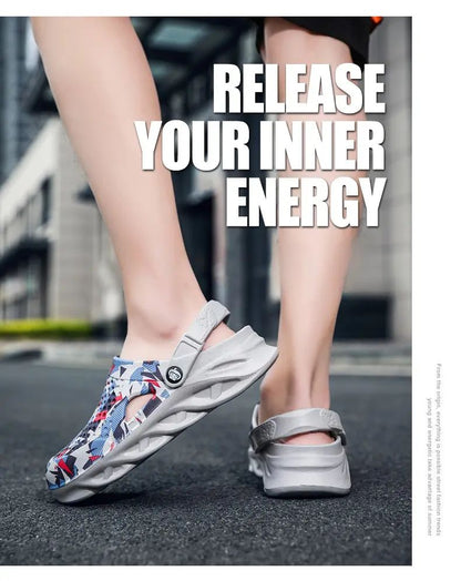 Flat Sandals Men Shoes EVA Slippers Garden Platform Sandals Man Summer Sandals New Male Sneakers Outdoor Home Clogs