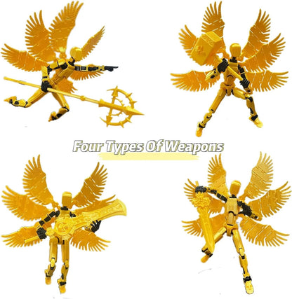 Titan 13 Boneco de Ação Multiarticulado Articulações Móveis Modelos de Personagens para Montar Impressão 3D Descompressão Boneco DIY