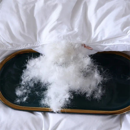 100% white goose down comforter, high-quality five-star hotel twisted flower comforter, pure cotton winter thick comforter