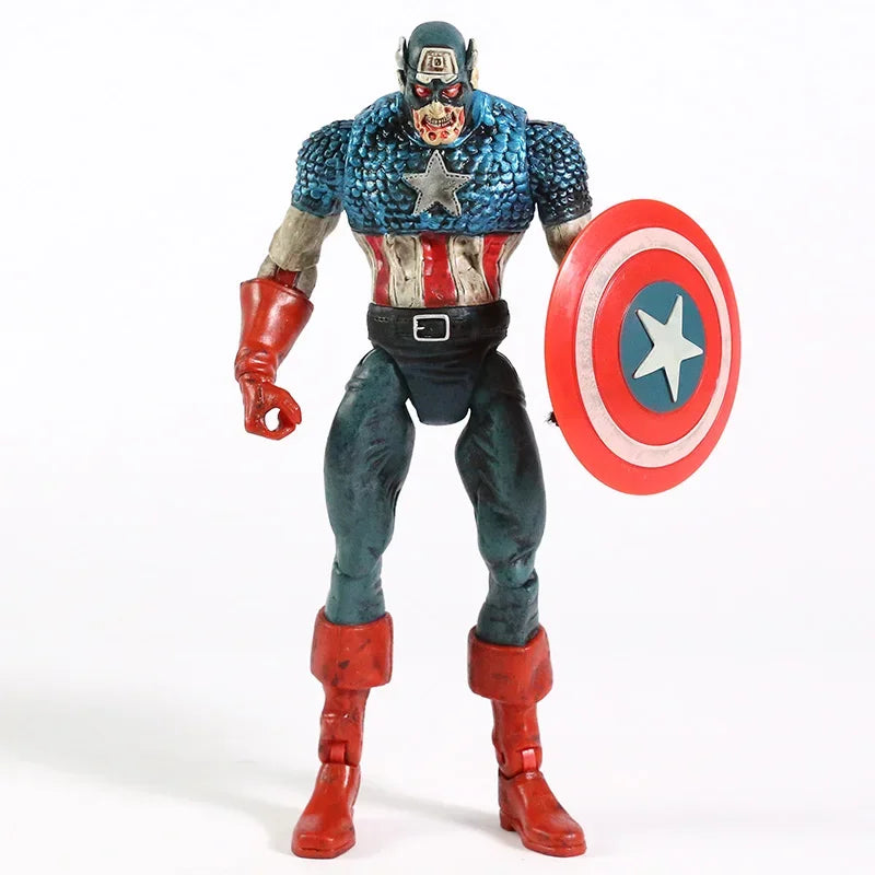 Marvel Legends Zumbi Capitão América Homem-Aranha Hulk Boneco de Ação Série Super Heróis E Se Houver Zumbis