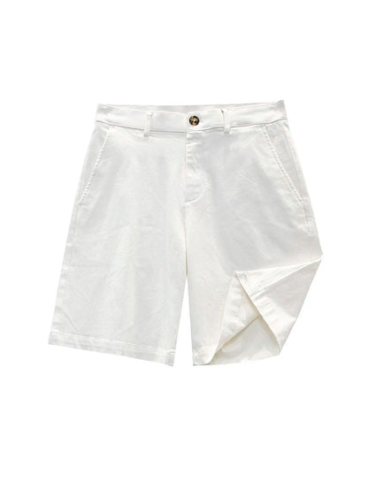 BC Elastic, comfortable and breathable summer men's versatile casual loose white shorts