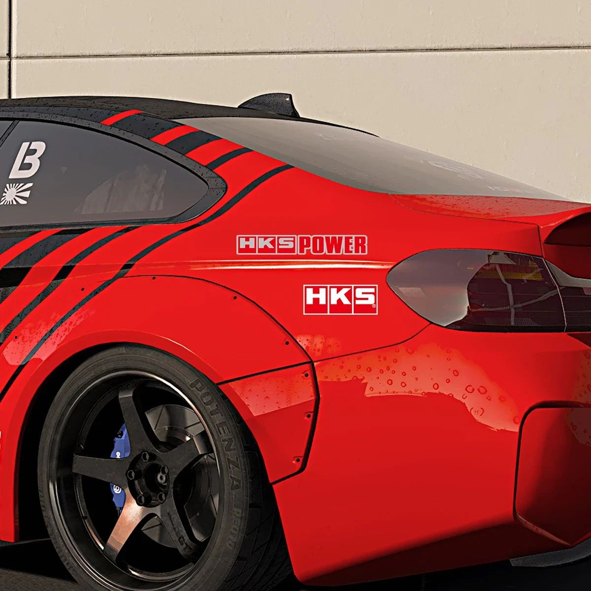Para Adesivo HKS JDM Decalques de Corrida Moto Scooter Janela Automotiva Para-choque Decoração de Carro Acessórios Modificados ADVAN