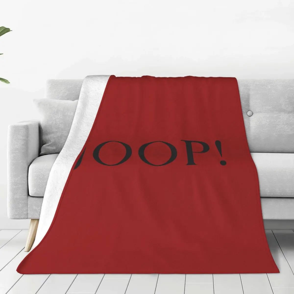 Fashion Joop Logo Soft Warm Flannel Throw Blanket for Bed Living Room Picnic Travel Home Couch  Cozy Bedding