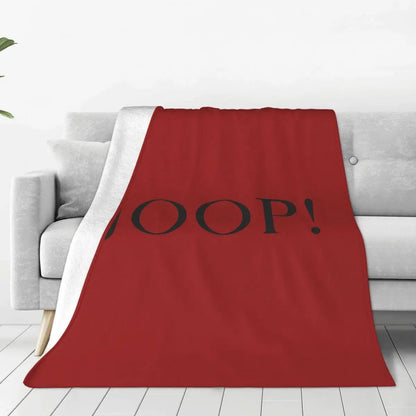Fashion Joop Logo Soft Warm Flannel Throw Blanket for Bed Living Room Picnic Travel Home Couch  Cozy Bedding