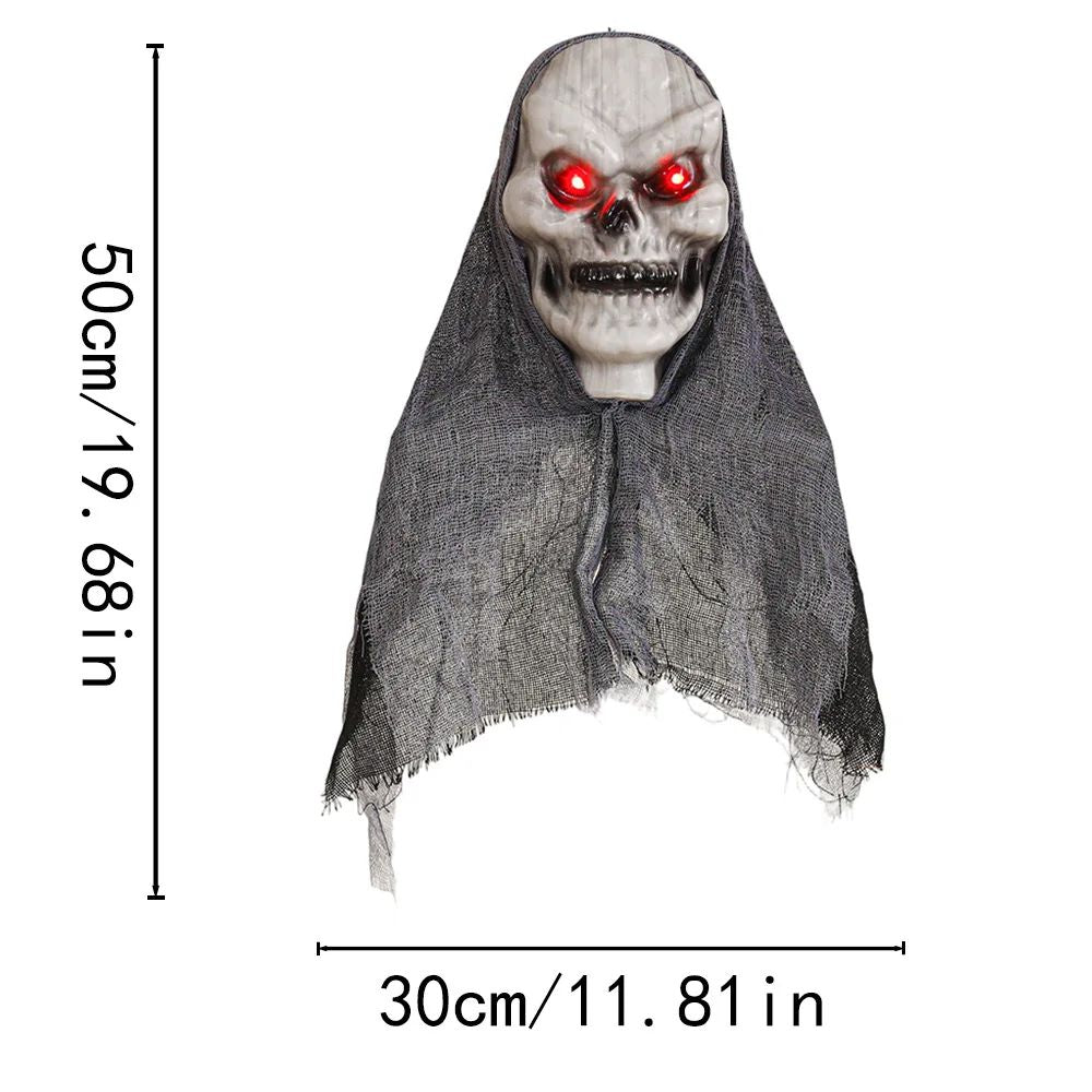 1/2Pcs Halloween Horror Skeleton Ghost Decoration Party Hanging Skull Skeleton Ornament Props Haunted Halloween Outdoor Decor