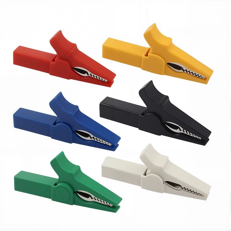 55mm Insulated Crocodile Clamp Alligator Clips Multimeter Pen Battery Test Probe for 4mm Banana Plug Cable Clips