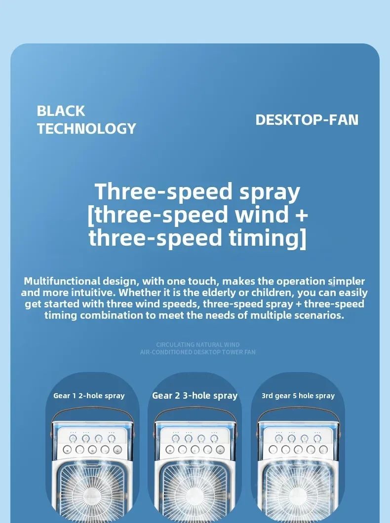 Portable 3 in 1 Mini Ac Air Cooler Fan for Home Products Conditioner Household Small Night LED Humidifier Lights Camping Room