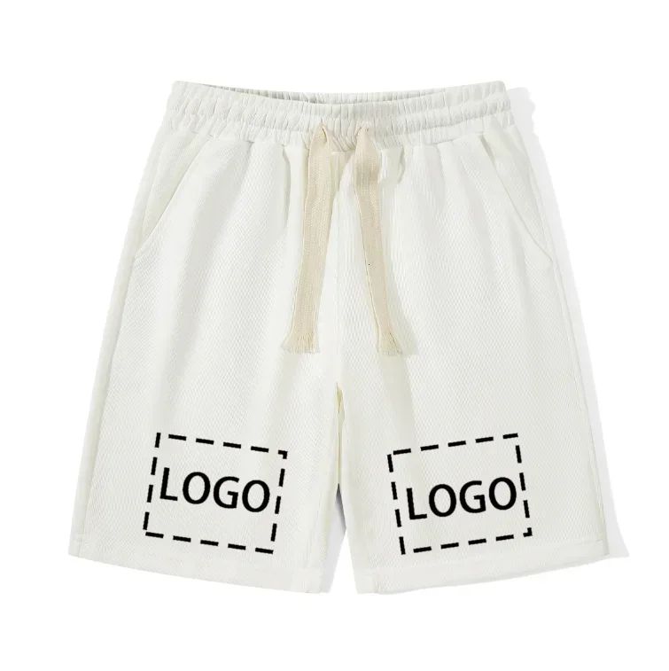 Men's Loose Shorts Custom Logo Y2K Streetwear Casual Beach Shorts For Men Hip Hop Fashion Summer Shorts