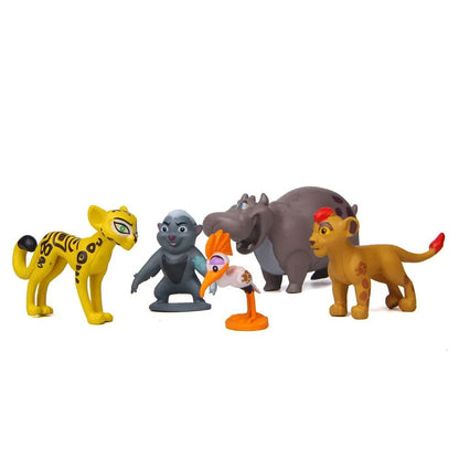 12 Peças/Conjunto Anime Desenho Animado A Guarda do Leão Rei Kion Simba PVC Figuras de Ação de Alta Qualidade Bunga Beshte Fuli Ono Bonecos de Brinquedo