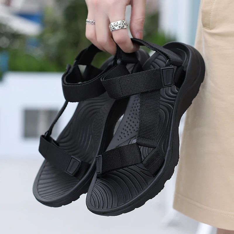 Men Sandals Non-slip Summer Flip Flops High Quality Outdoor Beach Slippers Casual Shoes Cheap Men's shoes Water Shoes 9072