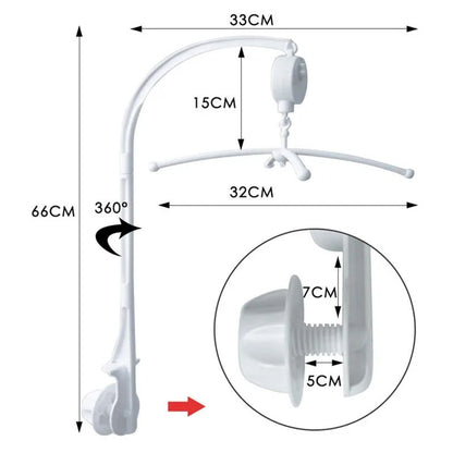 Baby Mobile Rattles Toys Baby Toys 0-12 Months Carousel Crib Holder Baby Mobile To Bed Bed Bell Mom Handmade Toys for Newborns