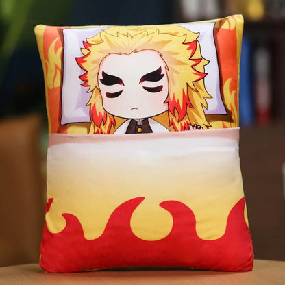 Demon Slayer Plush Stuffed Pillows Kimetsu No Yaiba Dakimakura Cute Anime Throw Pillow Kawaii Doll Tanjirou Nezuko Body Cushion