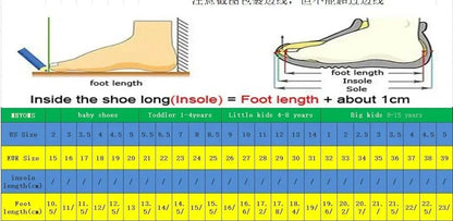 Children's Fashion Sneakers New Kids White Non-slip Casual Shoes Boys Girls Breathable Sneakers Toddler Outdoor Sports Shoes