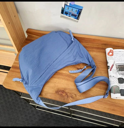 Trendy Women's Soft Cloth Shoulder Bag Solid Color Student Casual Style Big Handbags Crossbody Bags for Women Shoulder Hobos Bag