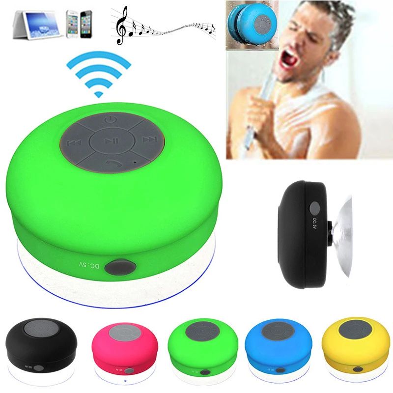 Caixa de Som Bluetooth Sem Fio Portátil Áudio À Prova D'água Botões de Controle de Fácil Acesso Reprodutor de Música para Escritório Carro Casa e Chuveiro