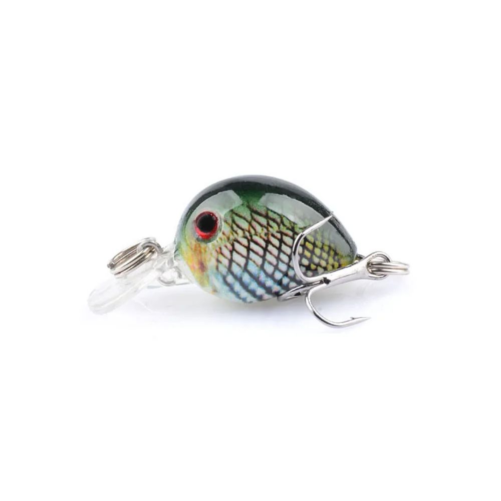 Novo Wobbler de Pesca para Carpa Isca Artificial Anzol Único BKK Isca Falsa a Laser Luya Rocha Água Flutuante "Homenzinho Gordo" 3,3CM/2G