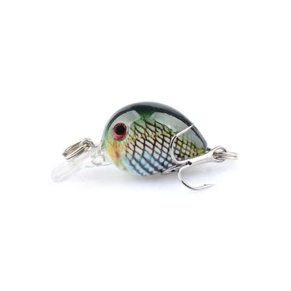 Novo Wobbler de Pesca para Carpa Isca Artificial Anzol Único BKK Isca Falsa a Laser Luya Rocha Água Flutuante "Homenzinho Gordo" 3,3CM/2G