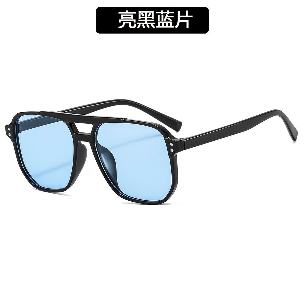 Vintage Men Women Big Sunglasses Men Square Shades Brand Designer Unisex Sun Glasses Black Lense Male Female Sunglasses UV400
