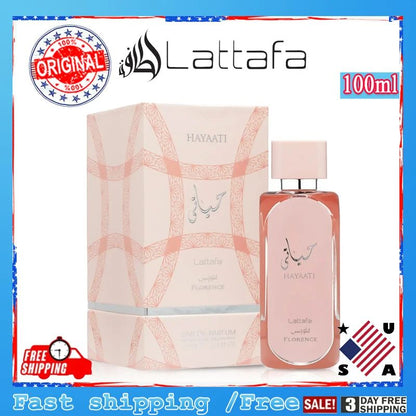Amber and Citrus Fragrance Lattafa Hayaati Men's and Women's Perfume 100ml, Woody Scent, Long-lasting Guaranteed Gift