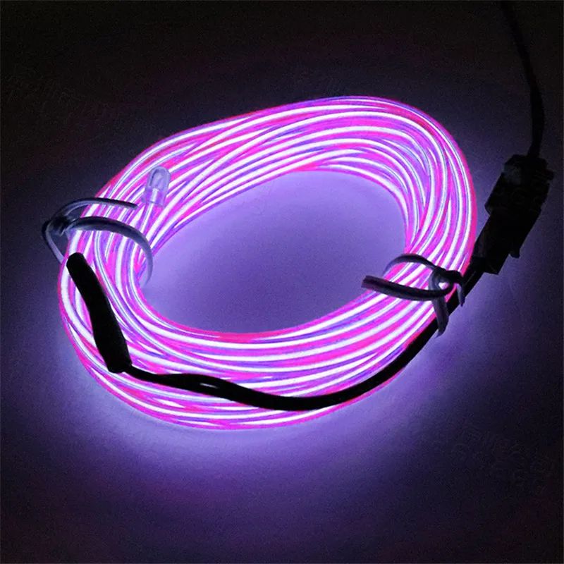 1M/3M/5M Flexible Neon Light Ball Dress Decoration Light EL Luminous Cable Party DIY Atmosphere Light Waterproof LED Strip