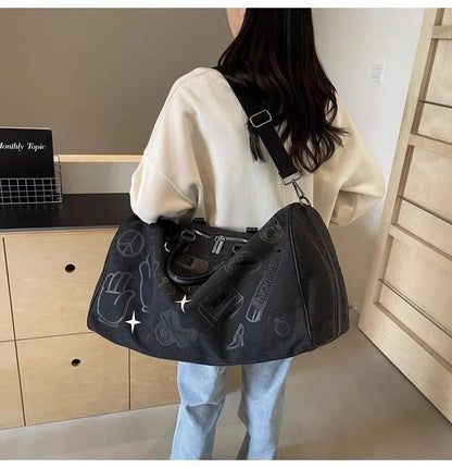 Oxford Travel Bag Handbags Large Capacity Carry On Luggage Bags Men Women Shoulder Outdoor Tote Weekend Waterproof Sport Gym Ba