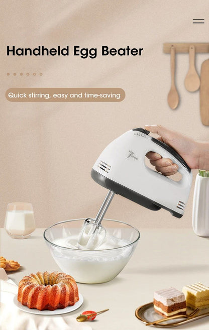 Handheld 7 Speed Automatic Electric Mixer Multi Functional for Food Egg Cream Cake Dough Mixing Baking Kitchen Home Use