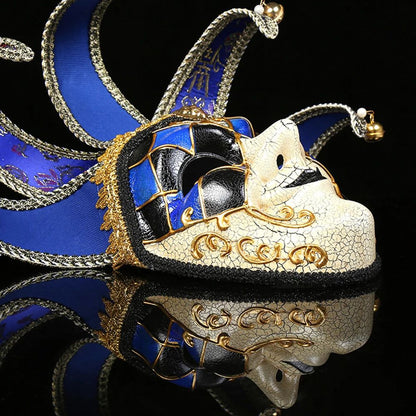 Venetian Comedy Mask Exquisite Decoration Jester Masks