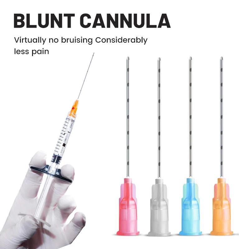 Micro Blunt Cannula 18G 20G 22G 25G 27G Disposable Sterile Blunt Needle For Filler Medical Blunt Tip Needles