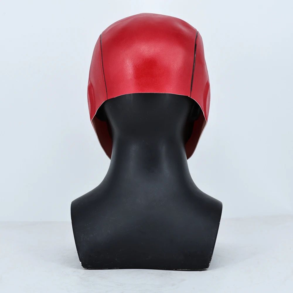 Cosplay Masks Superhero Red Hood Helmet Latex for Adult Man Face Masks Halloween Party Masquerade Carnival Costume Prop