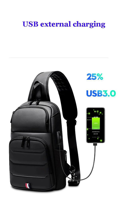 Designer Crossbody Bags for Fashion Shoulder Bags USB Charging Messenger Sling Bag Chest Bag Oxford Single Shoulder Strap Pack