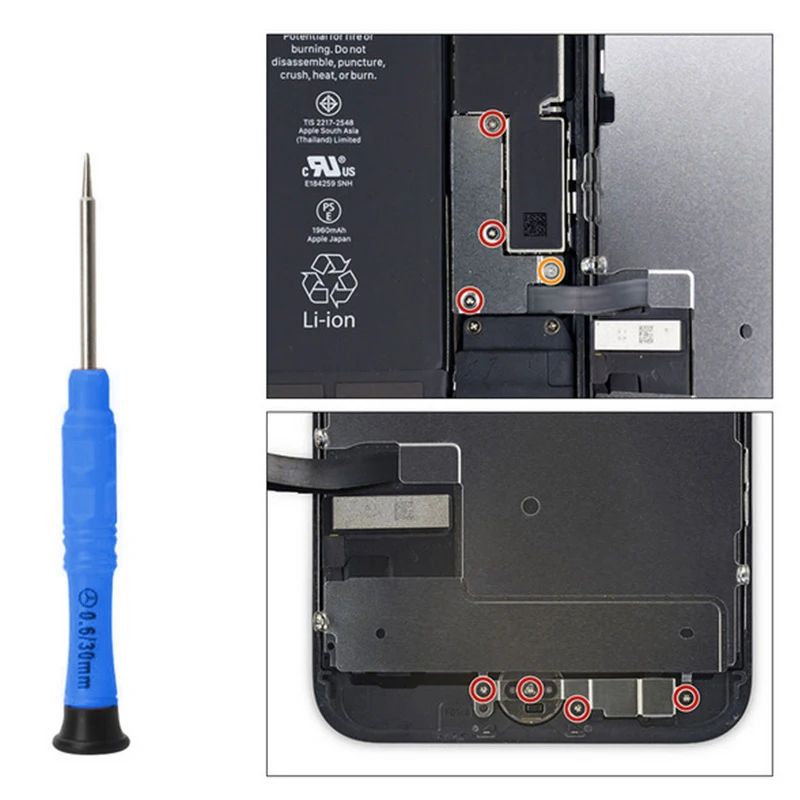 Kit de Ferramentas para Reparo de Celular 22 em 1 - Conjunto Multifuncional de Desmontagem com Chave de Fenda Antiderrapante para iPhone