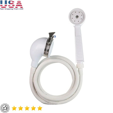 Portable Handheld Shower Head Bathtubs No Diverter Easy Install Bath Sprayer with 42 Inch Hose Adjustable Clamp Ideal Pets