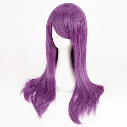 Anime Cosplay Kamishiro Rize Cosplay Wig 70cm Purple Rize Kamishiro Wigs Heat Resistant Synthetic Hair Wigs Halloween Party