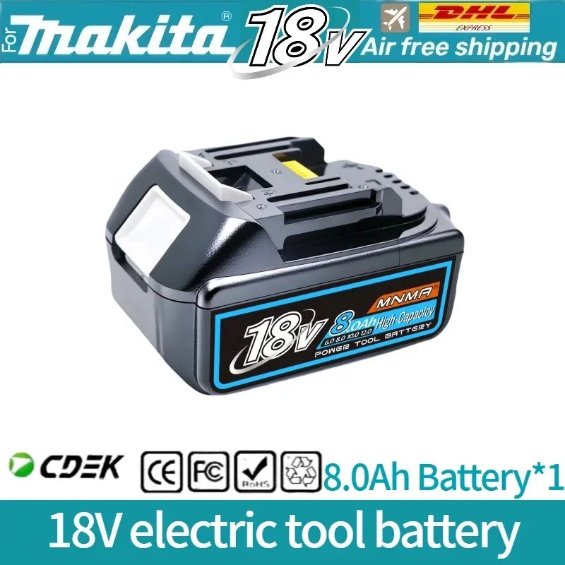 6AH 8AH 10AH 12AH Para bateria Makita 18V Ferramentas Elétricas Substituição Li-ion LXT BL1840 BL1850 para chave de fenda 18V com BMS