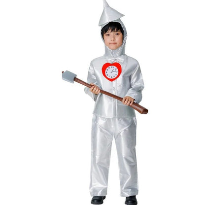 Halloween Cosplay Tin Man Costume Parent-children Clothing Adult Male Iron Man Costume Wizard of Oz Performance Stage Costumes