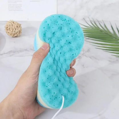 3-layer Wave Bath Sponge Exfoliating Body Brush Shower Skin Clean Massage Cleaning Shower Brush Skin Care Remover Bath Supplies