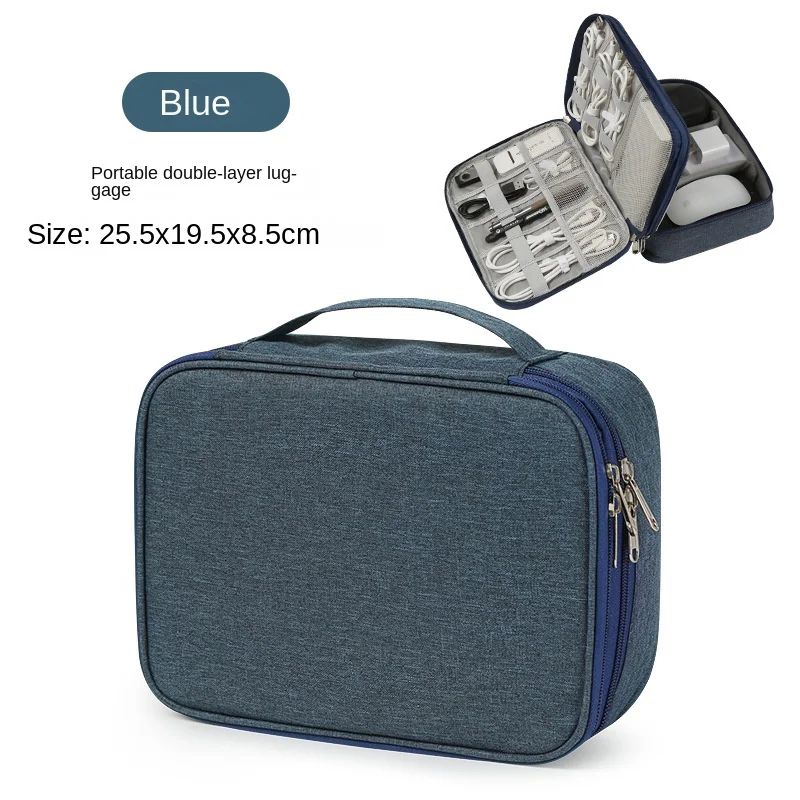 Portable USB Data Line Charger Storage Bag Travel Cable Organizer Waterproof Cable Storage Bag Digital Electronic Organizer