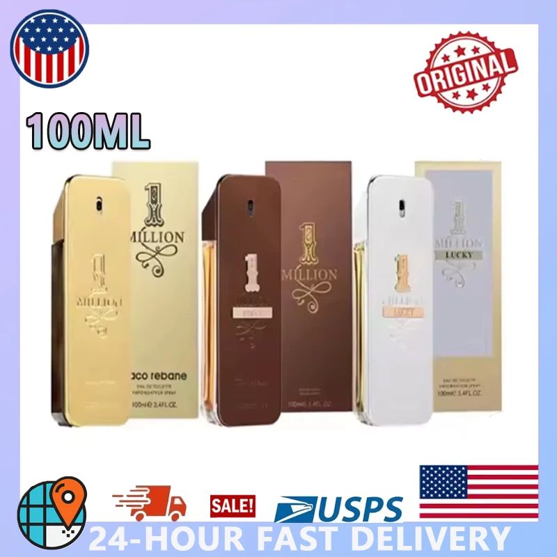 100ML 1 Million Parfum Mature Masculinity Body Spray for Men Eau De Toilette Spray Perfume for Men Fragrance Spray