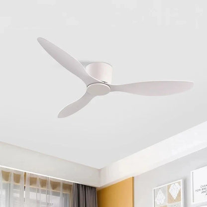 Ceiling Fan Low Floor DC Motor Electric Fan Remote Control Large Household Fan Without Light for Living Room Bedroom