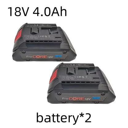 A bateria ProCORE de 18V e 21700 é adequada para substituir a bateria da ferramenta elétrica sem fio Bosch Professional